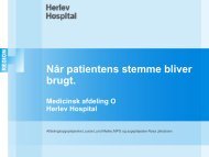 Når patientens stemme bliver brugt