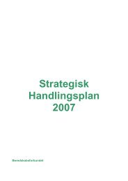 Strategisk Handlingsplan 2007 - Beredskabsforbundet