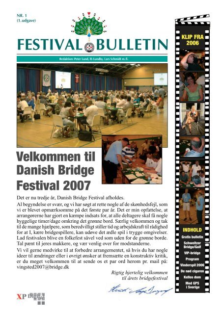 FESTIVAL BULLETIN - Dansk Bridgefestival