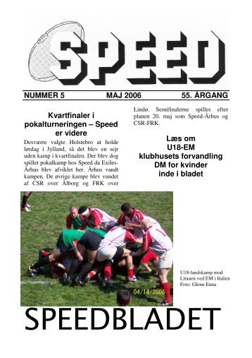 Speed er videre Læs om U18-EM klubhusets forvandling DM for