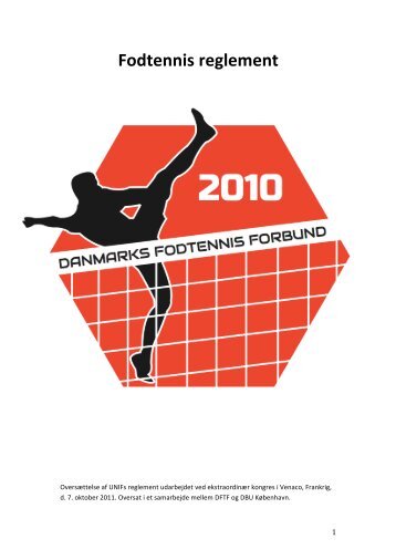 Klik her for at læse de officielle fodtennis regler! - Københavns ...