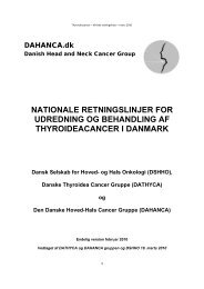 nationale retningslinjer for udredning og behandling af ... - Dahanca