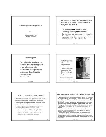 Personlighedsforstyrrelser - Psykiater.nu