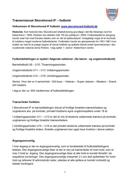 SIFs trænermanual.pdf - skovshoved if - fodbold