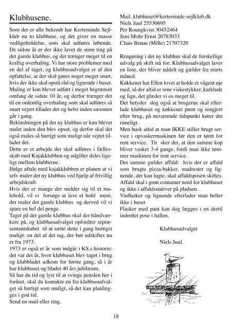 Blad nr. 1 - Februar 2013 - Kerteminde Sejlklub