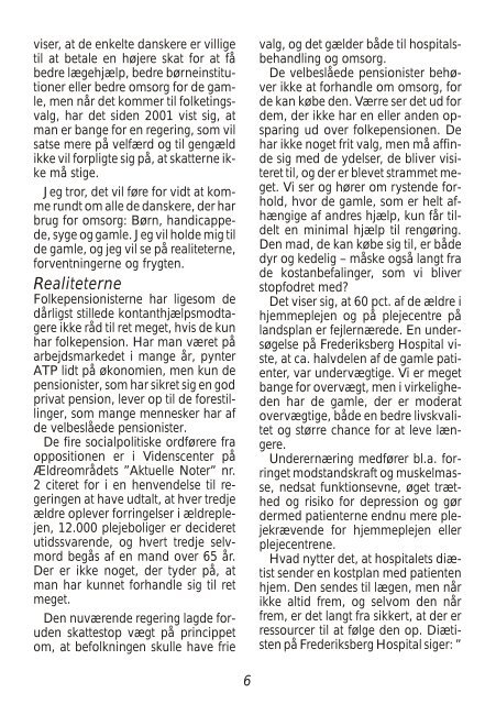 Nyt nr. 2/2009 - Foreningen til Udvikling af Alderdommens Muligheder