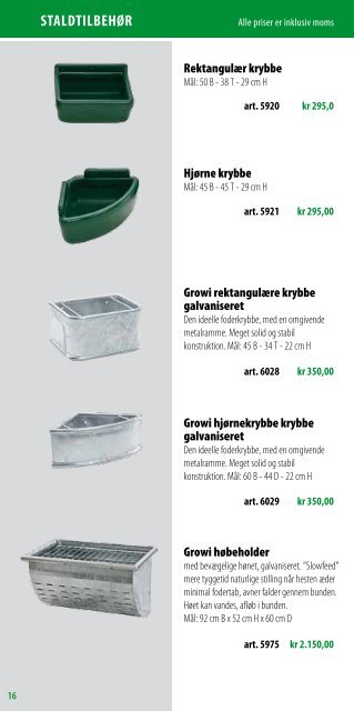 Stald og fold produkter - Großewinkelmann