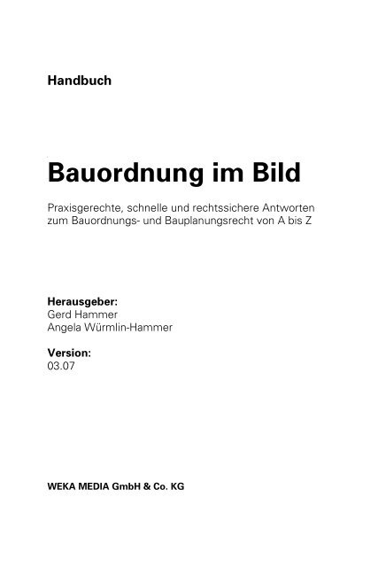 Bauordnung im Bild 03.07 - Handbuch