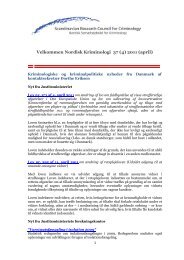 Download Nordisk Kriminologi in.pdf - Scandinavian Research ...