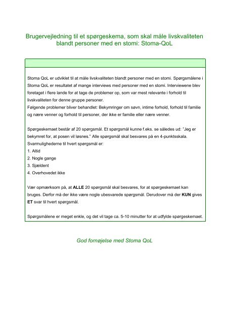 Stoma-QoL - Coloplast