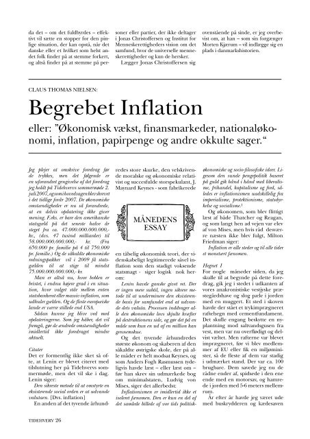 Begrebet Inflation - Claus Thomas Nielsen
