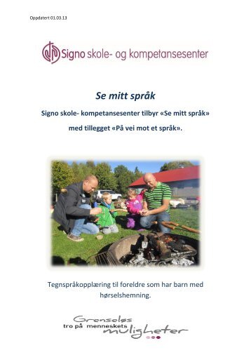 Se mitt språk våren 2013 - Signo