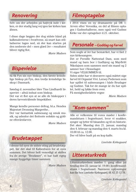 2013 Kirkeblad nr. 1 December - Gudme-Brudager kirker