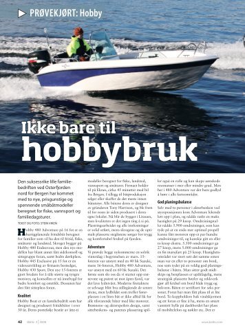 480 Adventure + 445 Exclusive - Hobby Boat