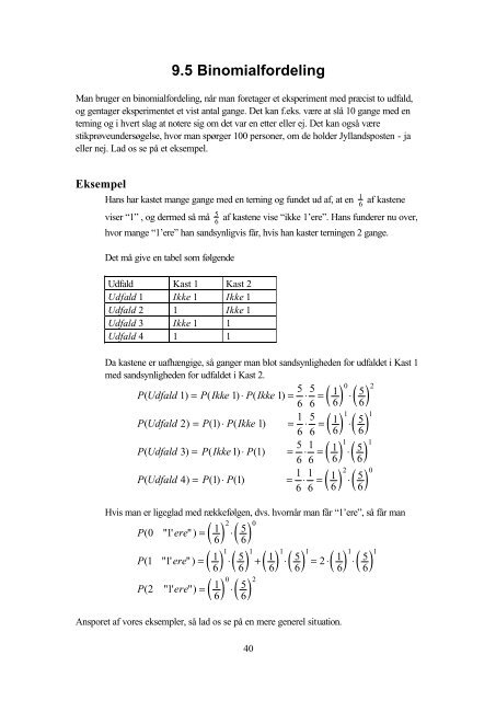 9. Sandsynlighedsregning - KennethHansen.net