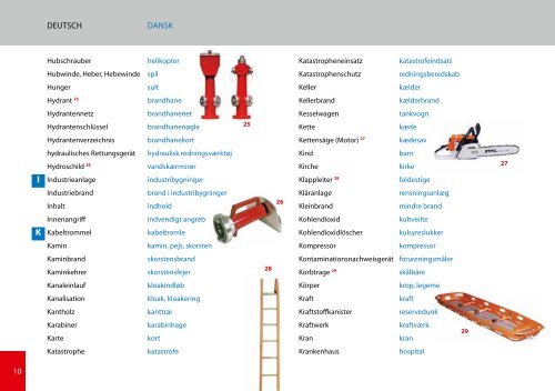 Praxiswörterbuch Feuerwehr Praktisk ordbog for Brandvæsenet