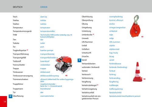 Praxiswörterbuch Feuerwehr Praktisk ordbog for Brandvæsenet