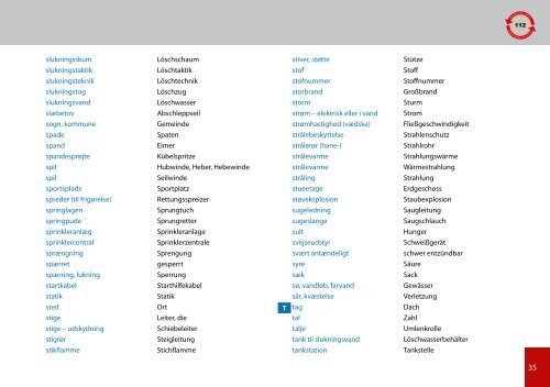 Praxiswörterbuch Feuerwehr Praktisk ordbog for Brandvæsenet