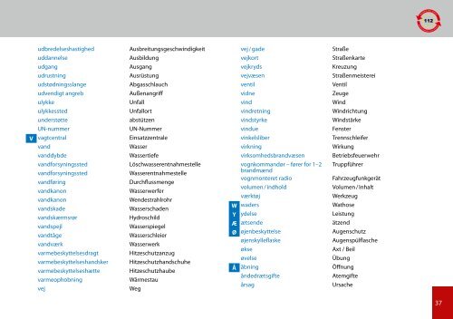 Praxiswörterbuch Feuerwehr Praktisk ordbog for Brandvæsenet