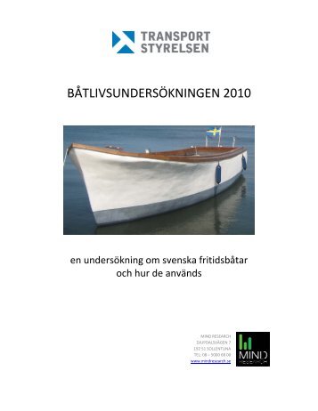 Båtlivsundersökningen 2010 (pdf) - Transportstyrelsen