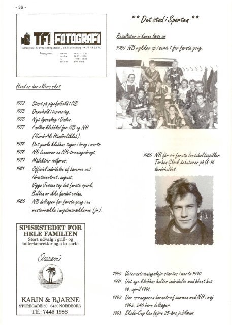 JUBILÆUMSHÆFTE 13. NOVEMBER 1994 - nb-arkivportal