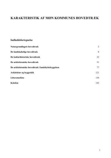 Se PDF-rapport 1 her (16 MB) - Møn