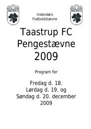 Taastrup FC Pengestævne - KFUM's Boldklub Roskilde