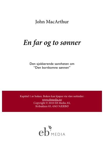 En fortelling om to sønner - kapittel 1 (PDF) - Antikkforlaget