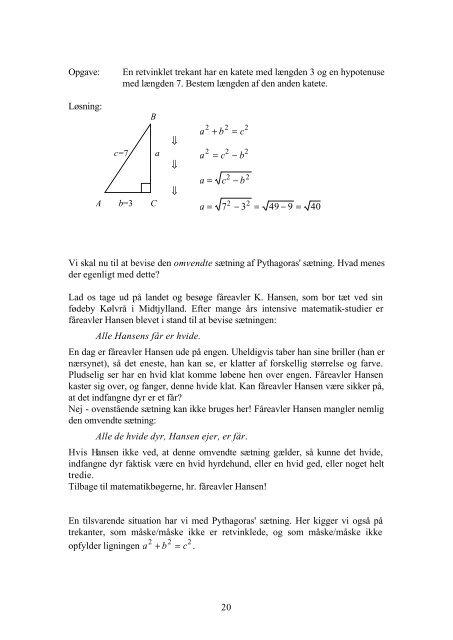 Matematikkens mysterier 2. Trigonometri - KennethHansen.net