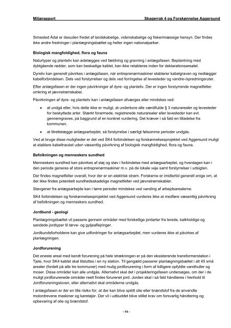 Miljørapport - Vesthimmerlands Kommune - Kommuneplan 2009