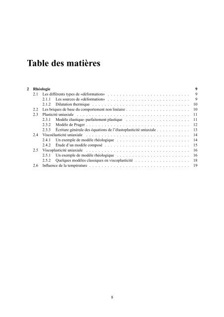 Chapitre 2 Rhéologie - Mécanique Matériaux Structure