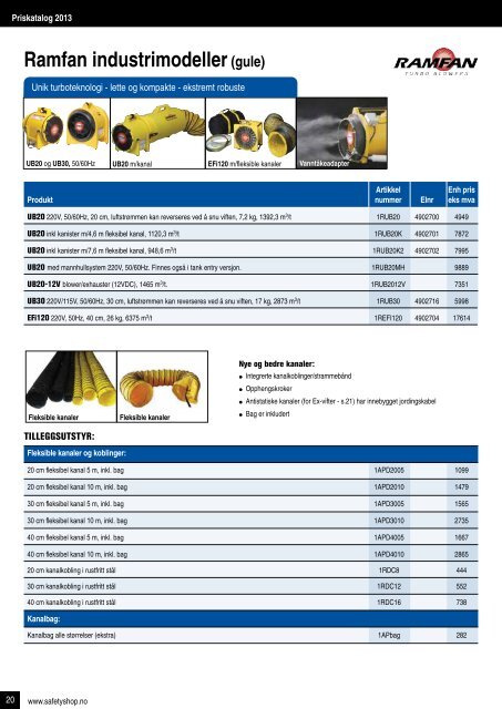 Priskatalog 2013 - Buskerud Brannservice