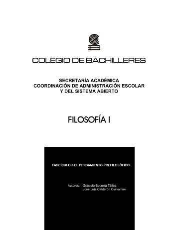 FILOSOFÍA I - Conevyt
