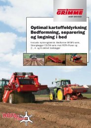 Download tekniske data. - Grimme Skandinavien A/S