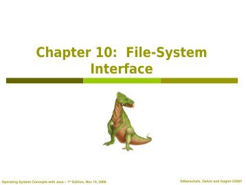 Chapter 10: File-System Interface