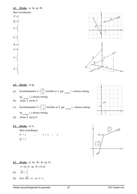 Vektorer og koordinatgeometri for gymnasiet