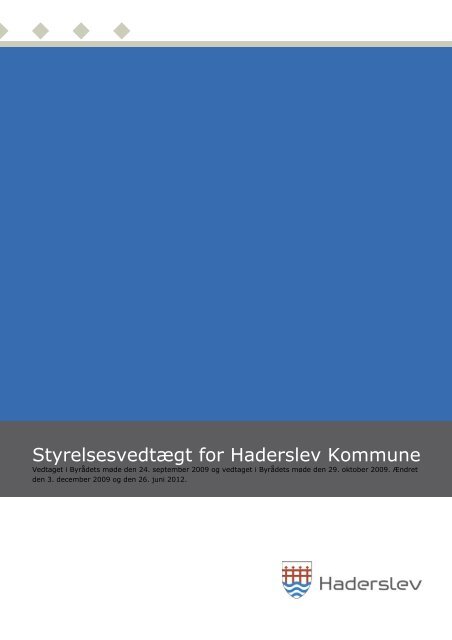 Styrelsesvedtægt for Haderslev Kommune