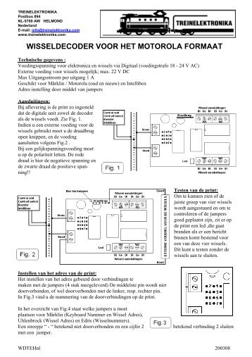 wisseldecoder voor het motorola formaat - Treinelektronika.com