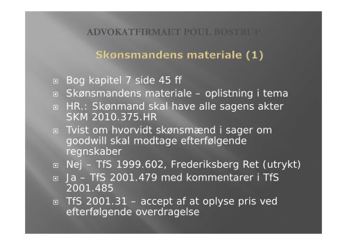 ADVOKATFIRMAET POUL BOSTRUP - Danmarks Skatteadvokater