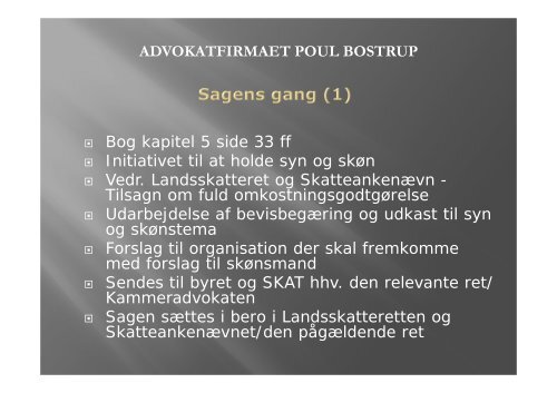 ADVOKATFIRMAET POUL BOSTRUP - Danmarks Skatteadvokater