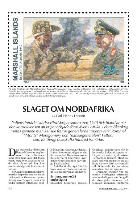 SLAGET OM NORDAFRIKA - Nordisk Filateli