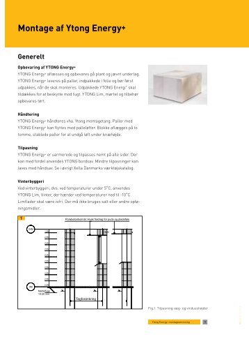 Montage af Ytong Energy+ - YTONG Silka