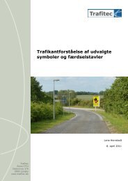 Trafikanters forståelse af tavler og afmærkning - Trafitec