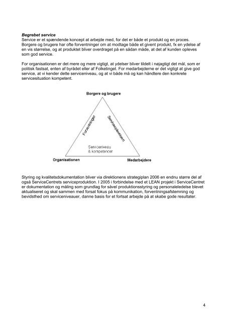 Virksomhedsplan 2006-2007 ServiceCentret - Greve Kommune