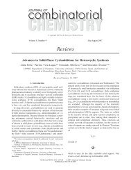 Advances in Solid-Phase Cycloadditions for Heterocyclic Synthesis