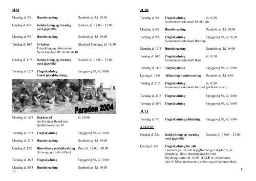 Bestyrelsen Årgang 2005 - Bording - Engesvang Jagtforening