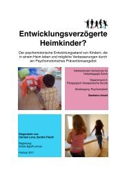 Entwicklungsverzögerte Heimkinder? - BSCW