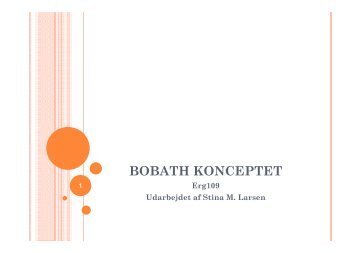 Bobath konceptet – dagens indhold