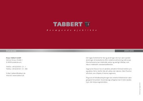 Tabbert brochure 2010 - Campingferie.dk