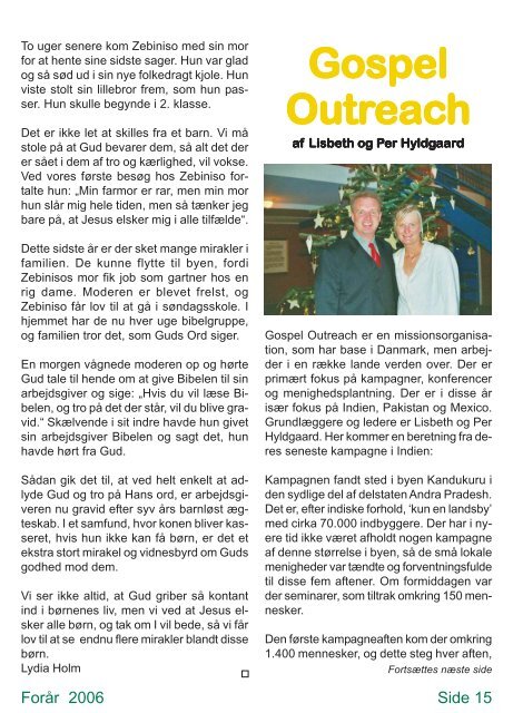 Missions-Nyt nr. 1 - 2006 med billeder - Missionsfonden